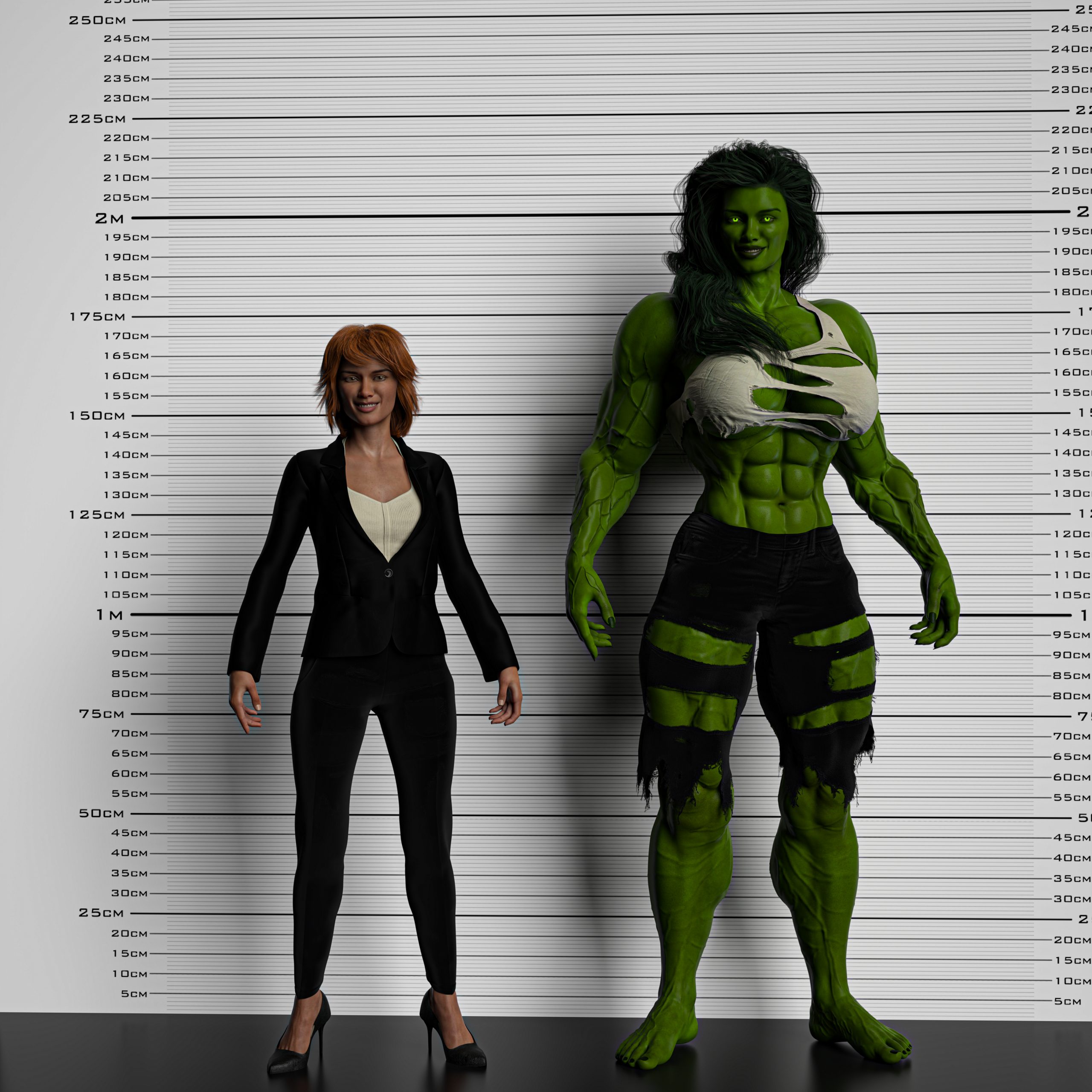 شخصية شي هالك ومواصفاتها الجسدية